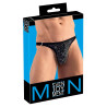 String avec strass brillants ARTEMIS Noir
