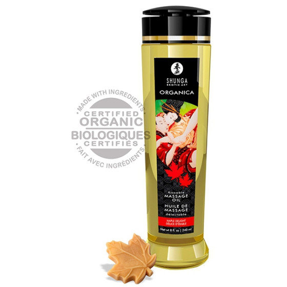 Huile de masage léchable DÉLICE D'ÉRABLE 240ml