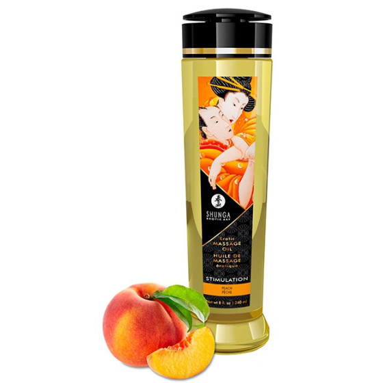 Huile de massage Stimulation Pêche 240mL