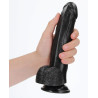 Gode Curved RealCock 17 x 4.3cm Noir