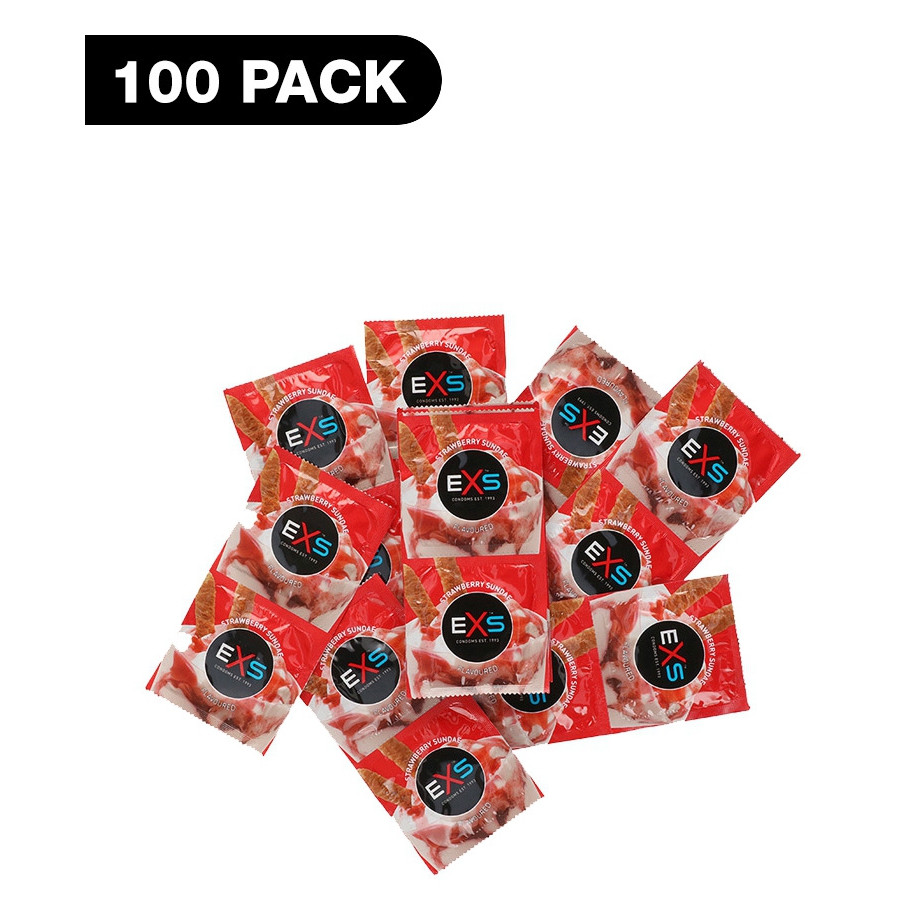 Préservatifs aromatisés à la Fraise x100