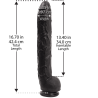 Gode XXL Dick Rambone 34 x 6.4 cm Noir