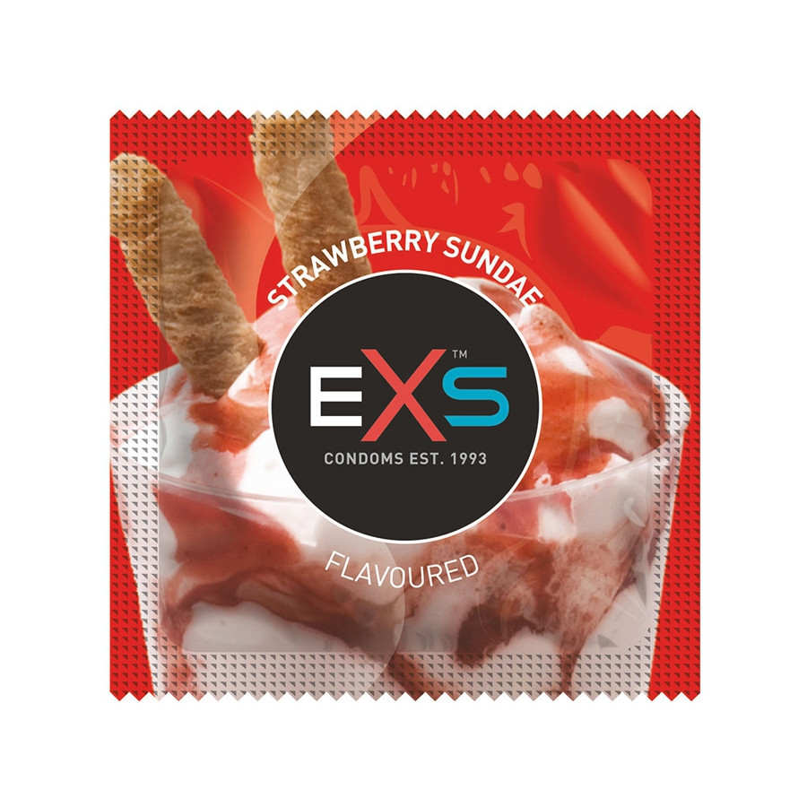 Préservatifs aromatisés à la Fraise x100