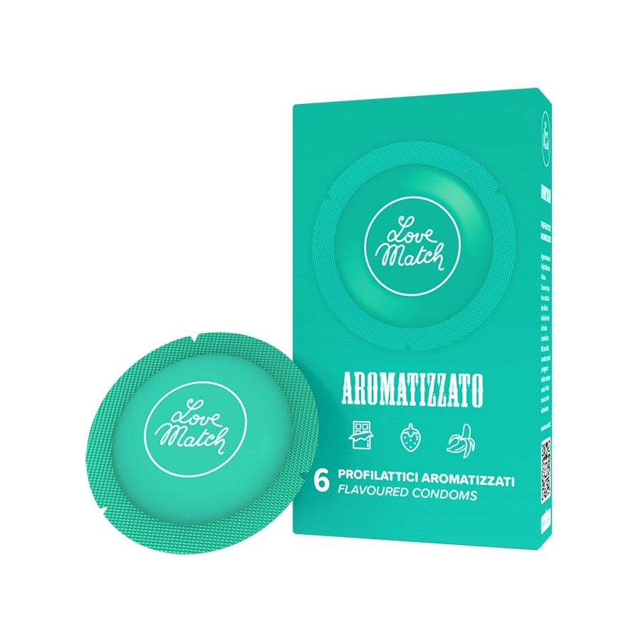 Préservatifs aromatisés Aromatizzato x6
