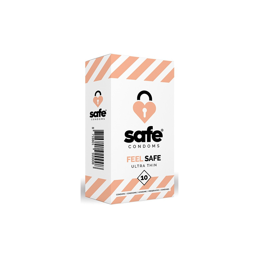 Préservatifs fins FEEL SAFE x10 Préservatifs fins FEEL SAFE x10