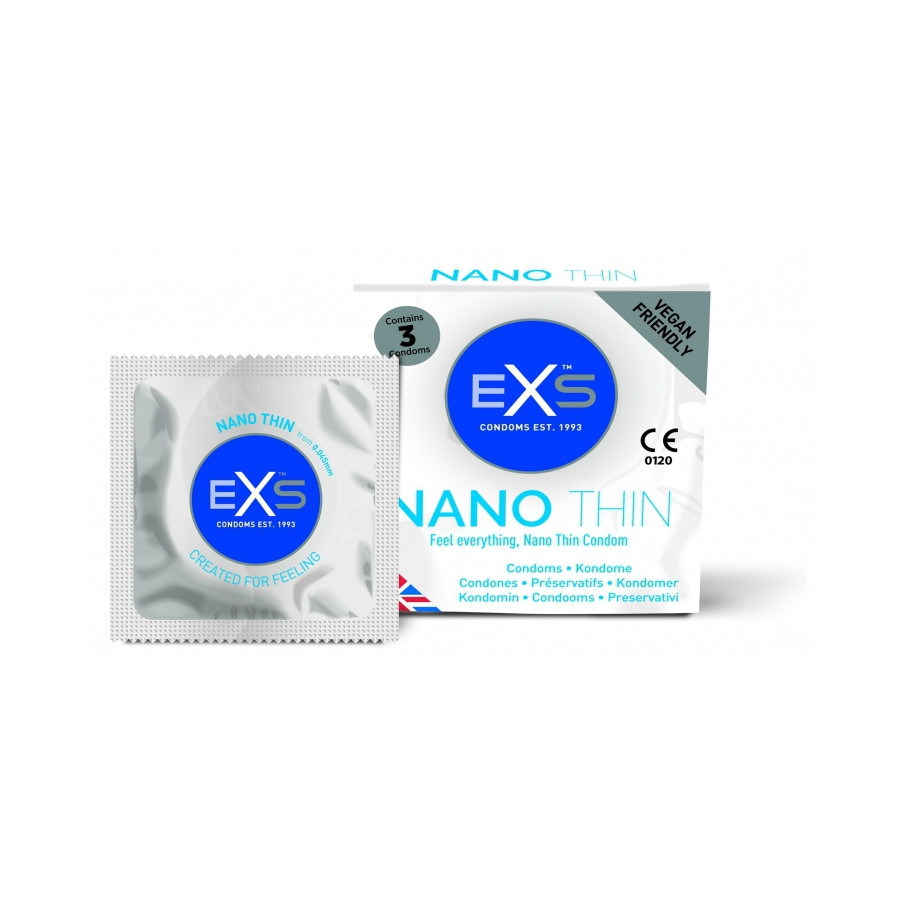 Préservatifs fins Nano Thin x3 Préservatifs fins Nano Thin x3