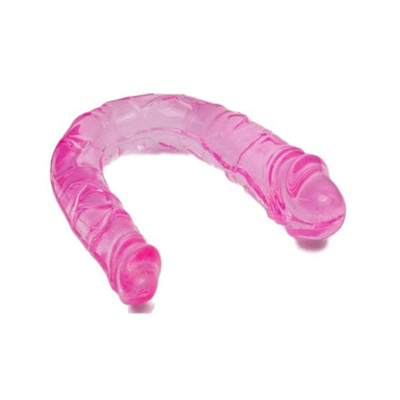 Jelly Double Dildo 11 x 3 cm Rose