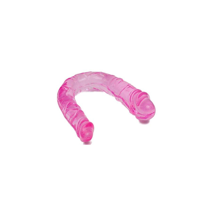 Jelly Double Dildo 11 x 3 cm Rose