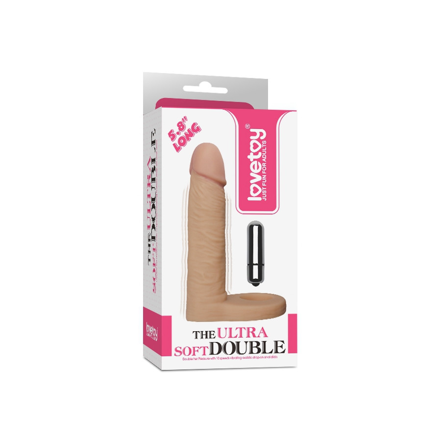 Gode Vibrant pour Double pénétration 12 x 2.8 cm