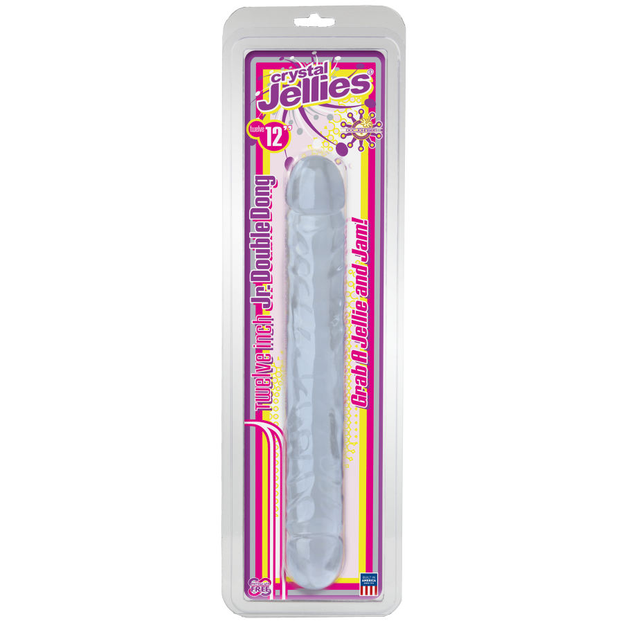 Double gode Jelly Clear 29 x 3.7cm