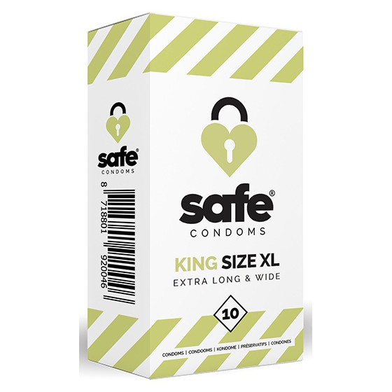 Préservatifs en latex King Size XL SAFE x10