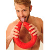 Double gode Stretch N°77 62 x 6.2cm Rouge