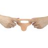 Double gode Cockring - 12.5 x 2.9 cm Flesh