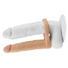 Double gode Cockring - 14 x 2.8 cm Flesh