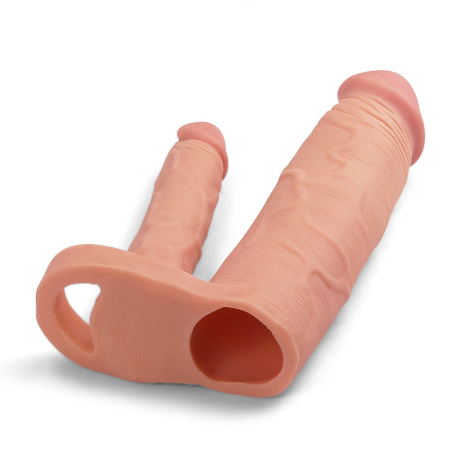 Gaine de pénis Double Penis 18 x 4 cm