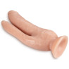 Double gode Dp Cock Dr Skin 18 x 6cm