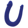 Mini Double gode U-Shape 11 x 3.1cm Bleu