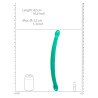 Double gode Crystal RealRock 42 x 3.2cm Vert