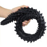 Double Gode Scolop S 40 x 3cm Noir