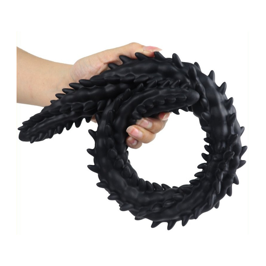 Double Gode Scolop L 60 x 5cm Noir