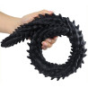 Double Gode Scolop L 60 x 5cm Noir