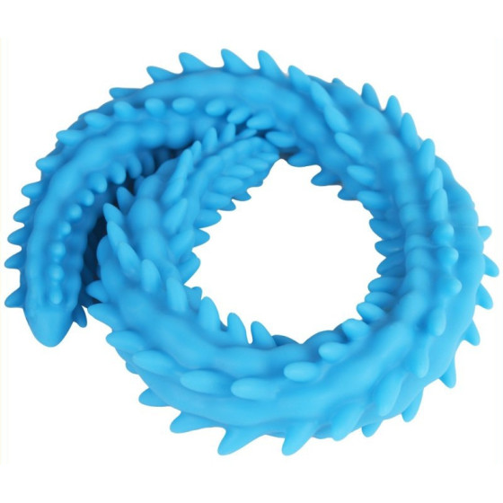 Double Gode Scolop M 50 x 4cm Bleu