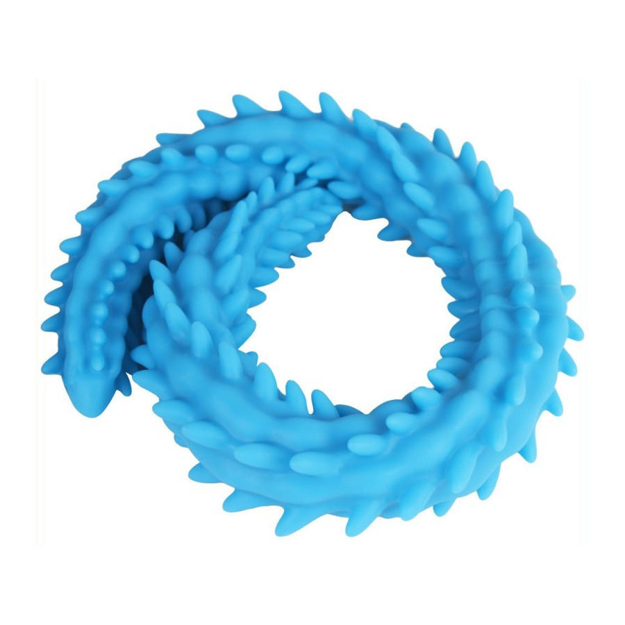 Double Gode Scolop M 50 x 4cm Bleu