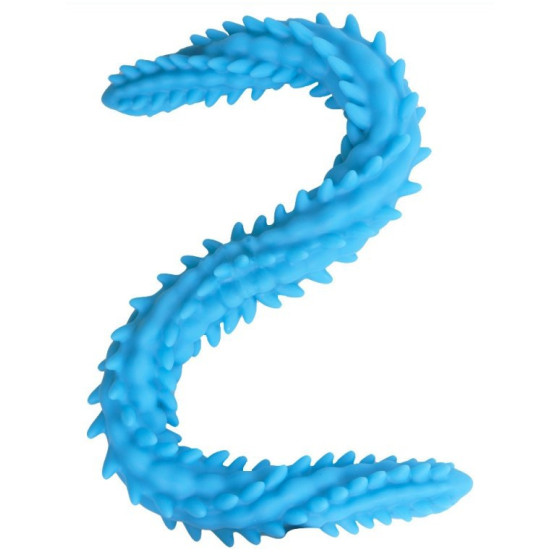 Double Gode Scolop M 50 x 4cm Bleu