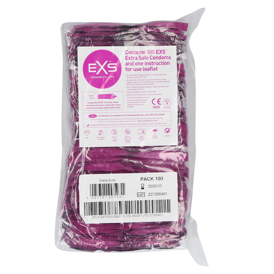 Préservatifs épais EXTRA SAFE x100