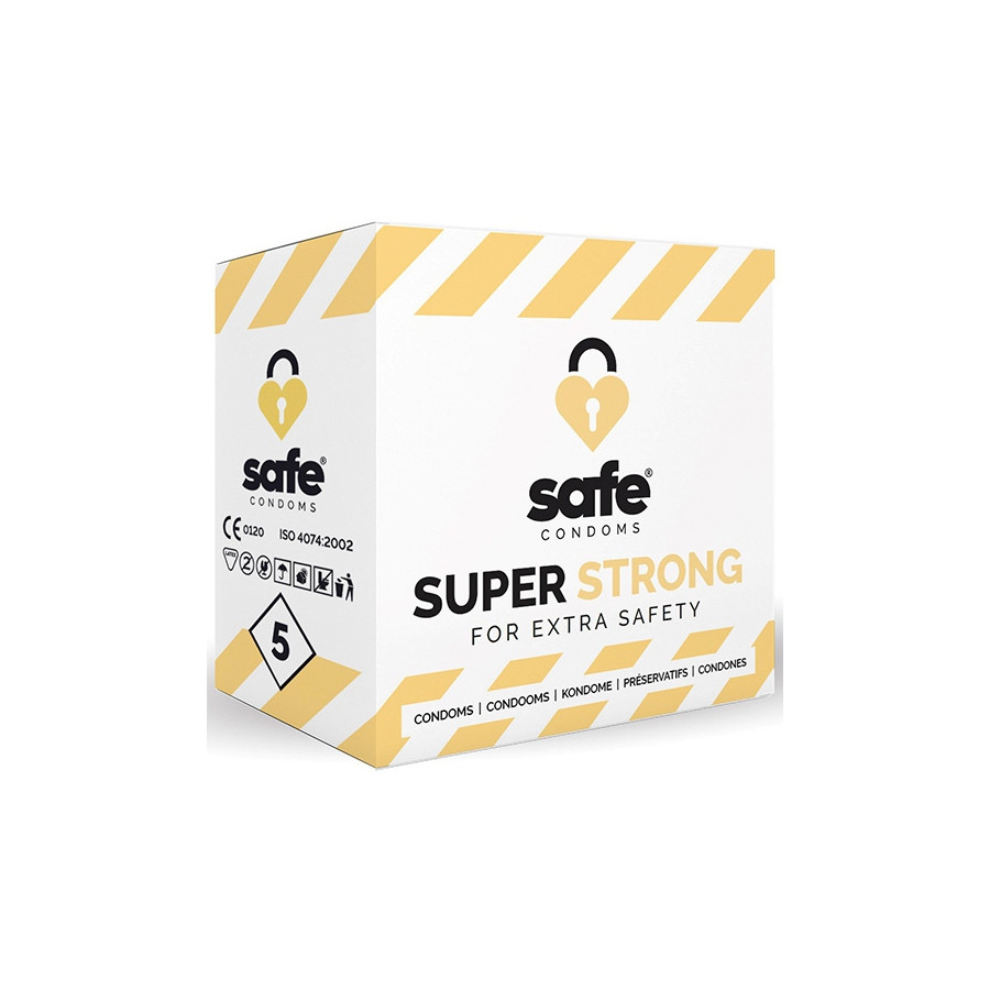 Préservatifs épais SUPER STRONG Safe x5 Préservatifs épais SUPER STRONG Safe x5