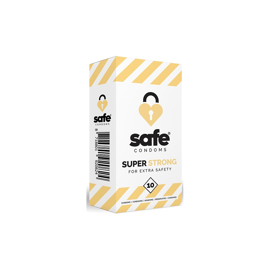Préservatifs épais SUPER STRONG Safe x10 Préservatifs épais SUPER STRONG Safe x10