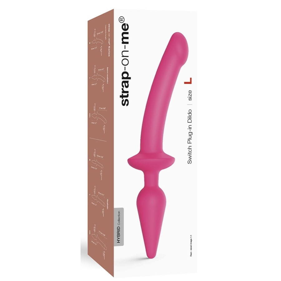 Plug Dildo Switch Strap-On-Me S 13 x 2.8cm Rose