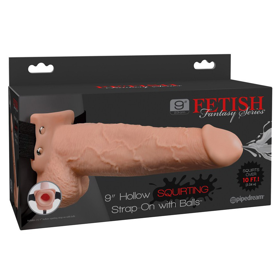 Gode ceinture Strap-On Squirting 20 x 5.5 cm