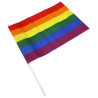 Drapeau Rainbow avec manche 30 x 43cm
