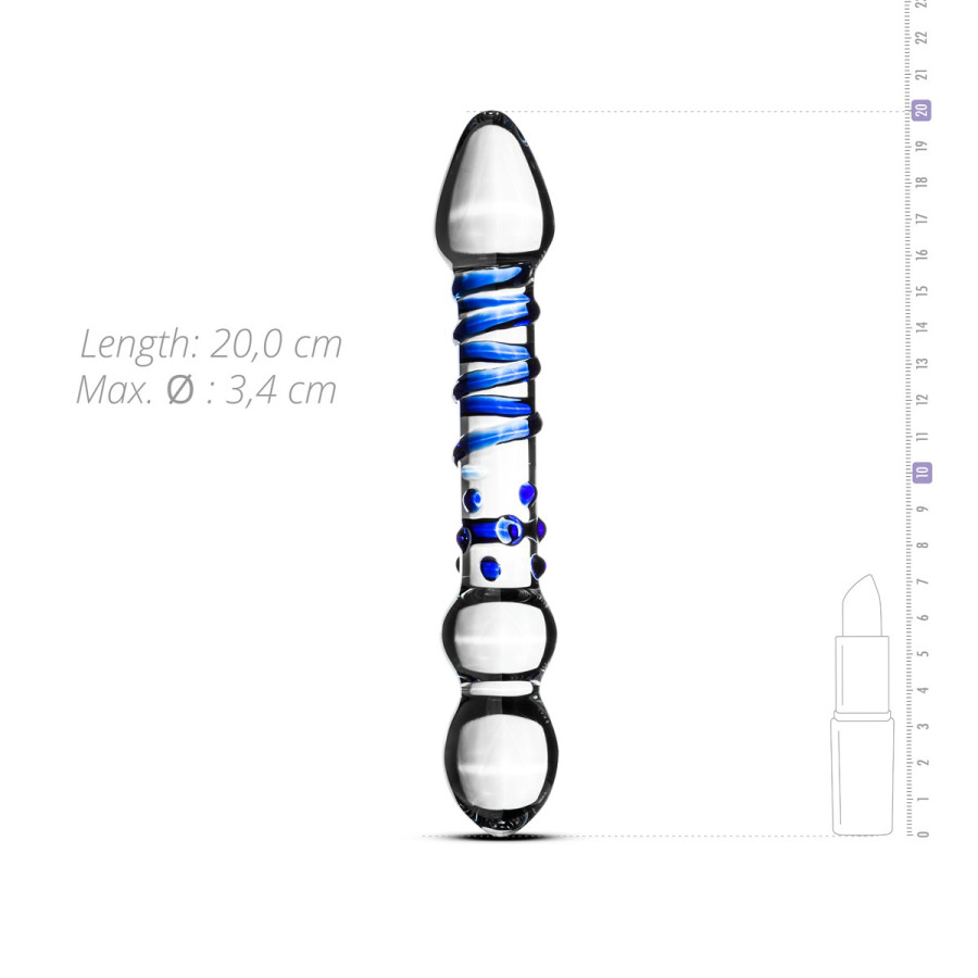 Dildo en Verre n° 21 - 20 x 3.4 cm