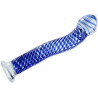 Gode en verre Blue Wave 17.5 x 2.6 cm
