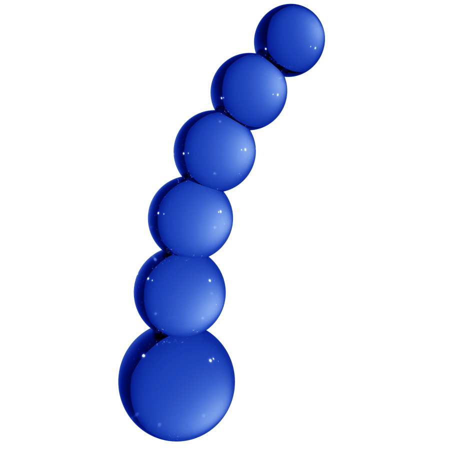 Gode en verre Planets Bleu 18 x 4.3 cm Gode en verre Planets Bleu 18 x 4.3 cm