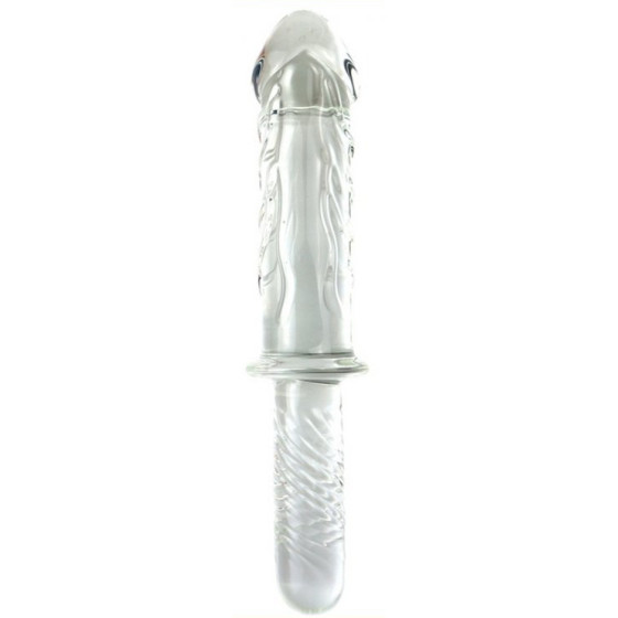 Gode Poignée en verre Ice King 16.5 x 5.2cm