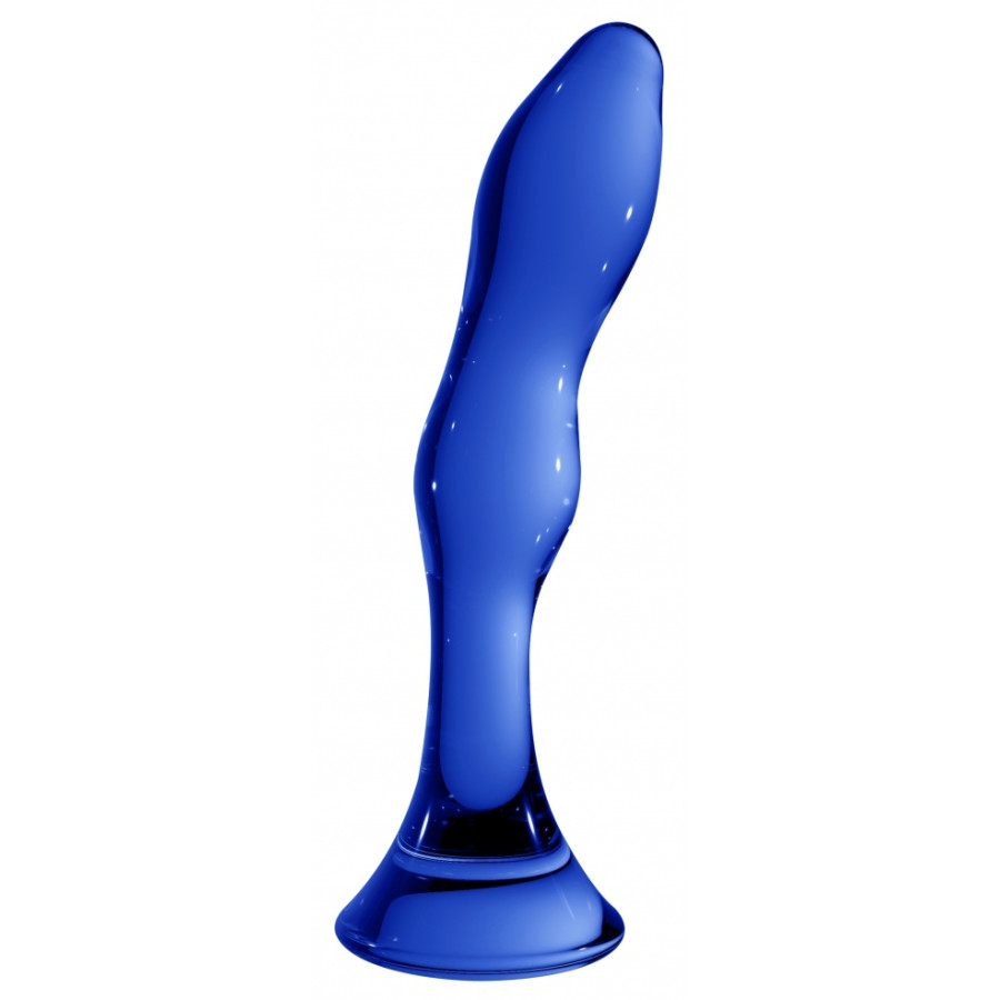 Gode en verre Gallant Bleu 16 x 3.4cm Gode en verre Gallant Bleu 16 x 3.4cm