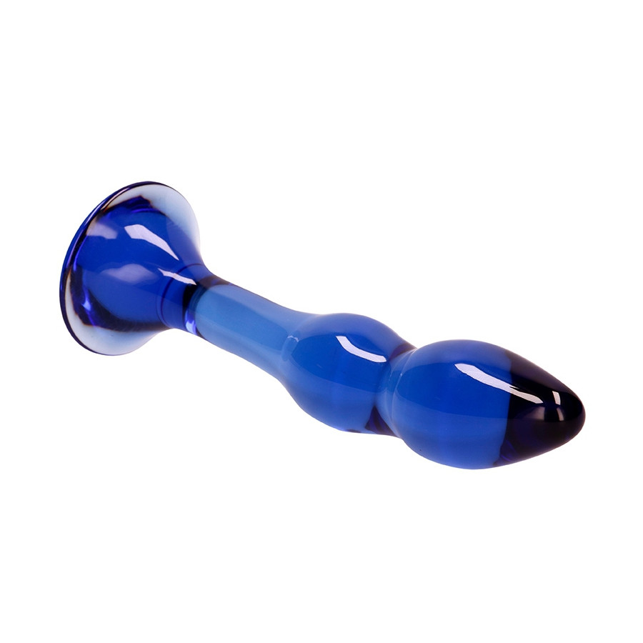 Gode en verre Gallant Bleu 16 x 3.4cm