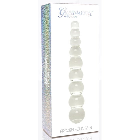 Gode en verre Frozen Fountain 22 x 3.7cm