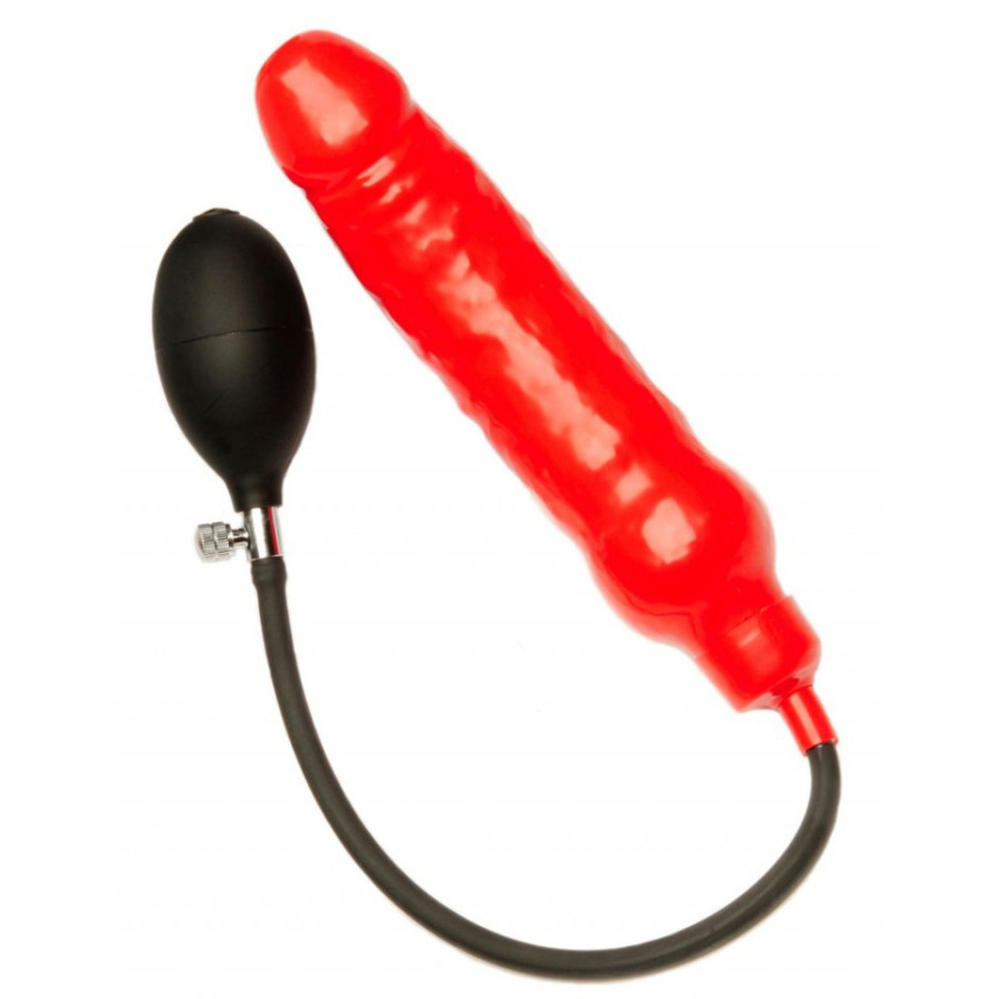 Gode gonflable rouge 15 x 4.5cm Gode gonflable rouge 15 x 4.5cm