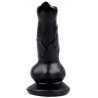 Gode Dog Cock 12 x 4cm Noir