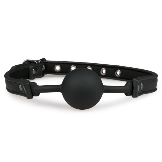 Baillon flexible avec boule silicone Noir