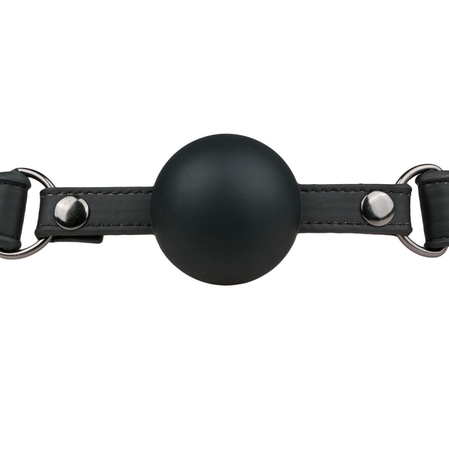 Baillon Boule en silicone Noir