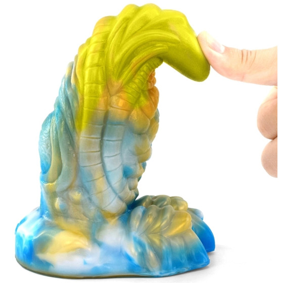 Gode Rhegax 16 x 6.5cm Doré-Bleu