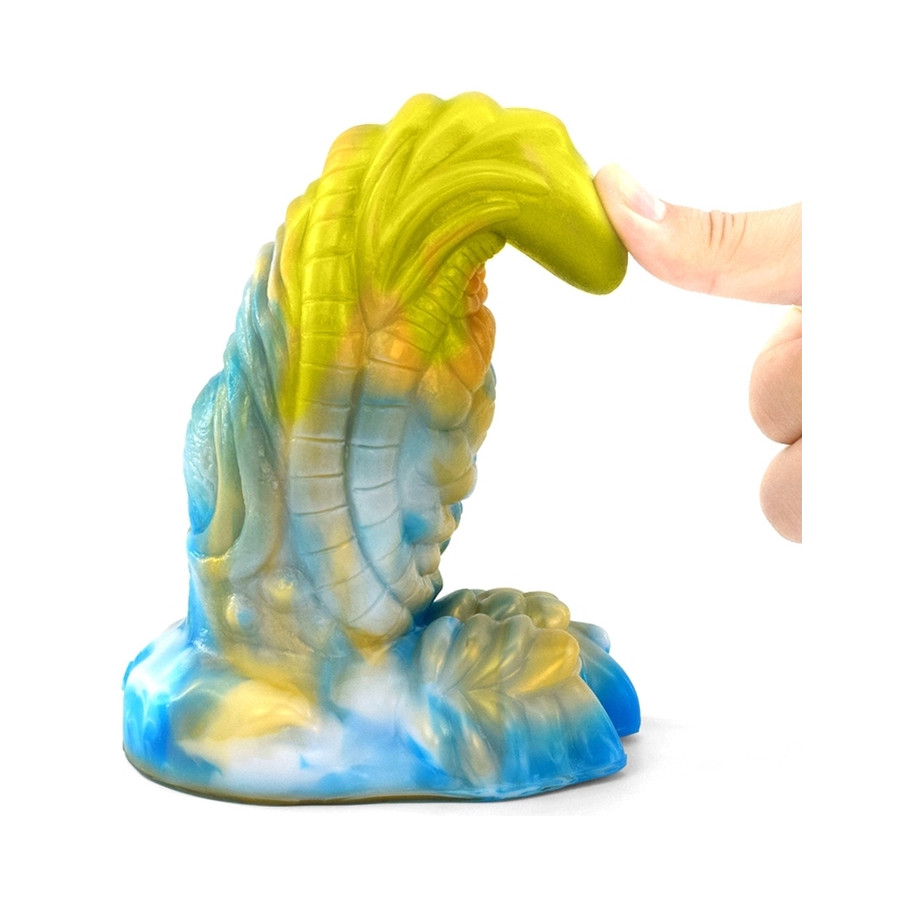 Gode Rhegax 16 x 6.5cm Doré-Bleu Gode Rhegax 16 x 6.5cm Doré-Bleu