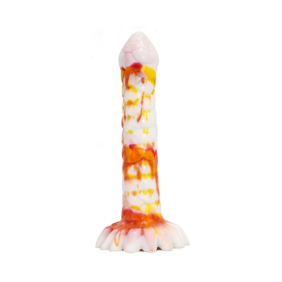 Gode Nagal 21 x 4cm Blanc-Orange Gode Nagal 21 x 4cm Blanc-Orange