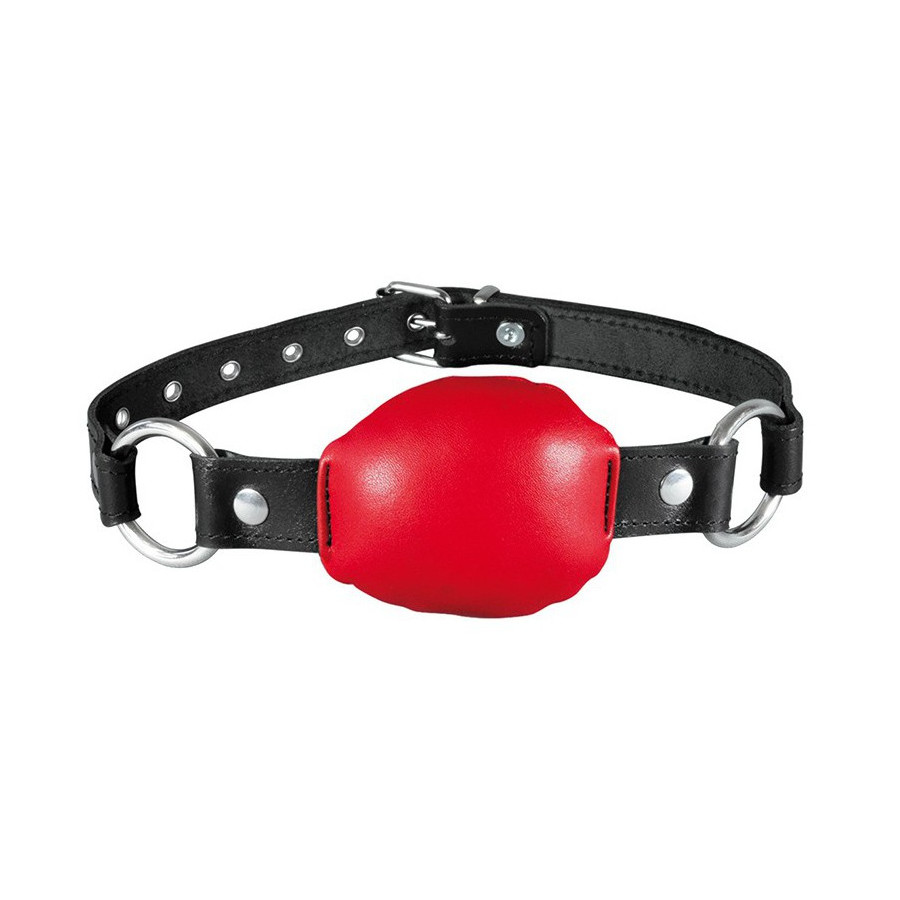 Baillon en cuir Silence Gag Rouge