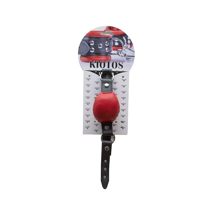 Baillon en cuir Silence Gag Rouge